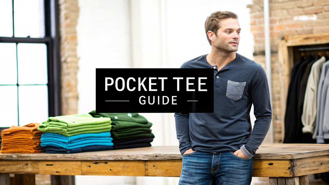 Brooklyn Style and Mens Long Sleeve Pocket Tees