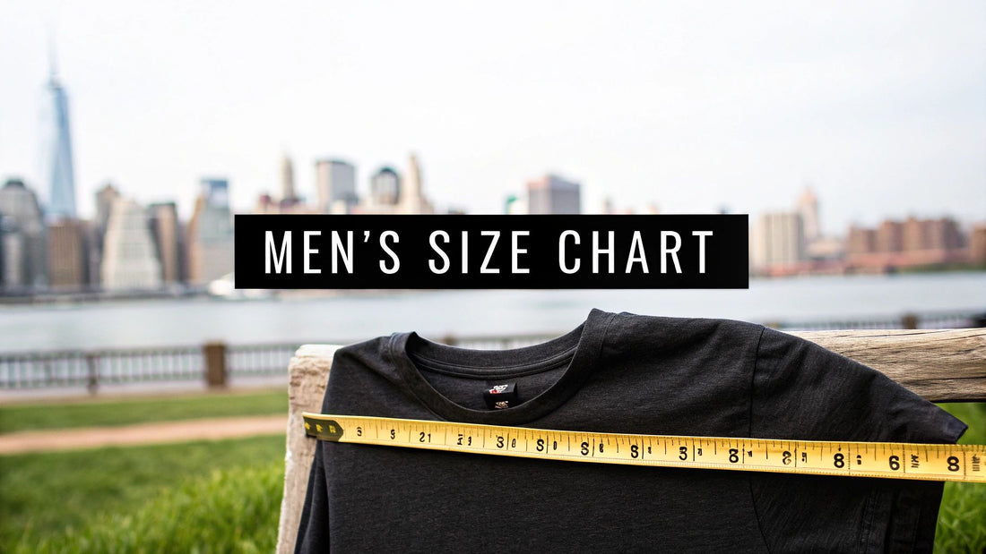 The Ultimate Men Size Chart for a Perfect Brooklyn Tee Fit