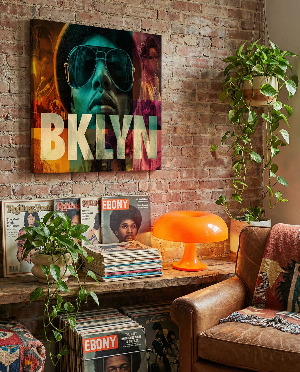 70s Brooklyn Soul - Gallery Wrapped Canvas Wall Art (Ready to Hang)- Various Sizes Available