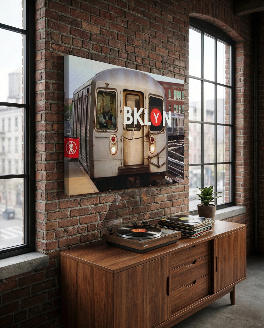 Brooklyn Subway - Gallery Wrapped Canvas Wall Art (Ready to Hang)- Various Sizes Available