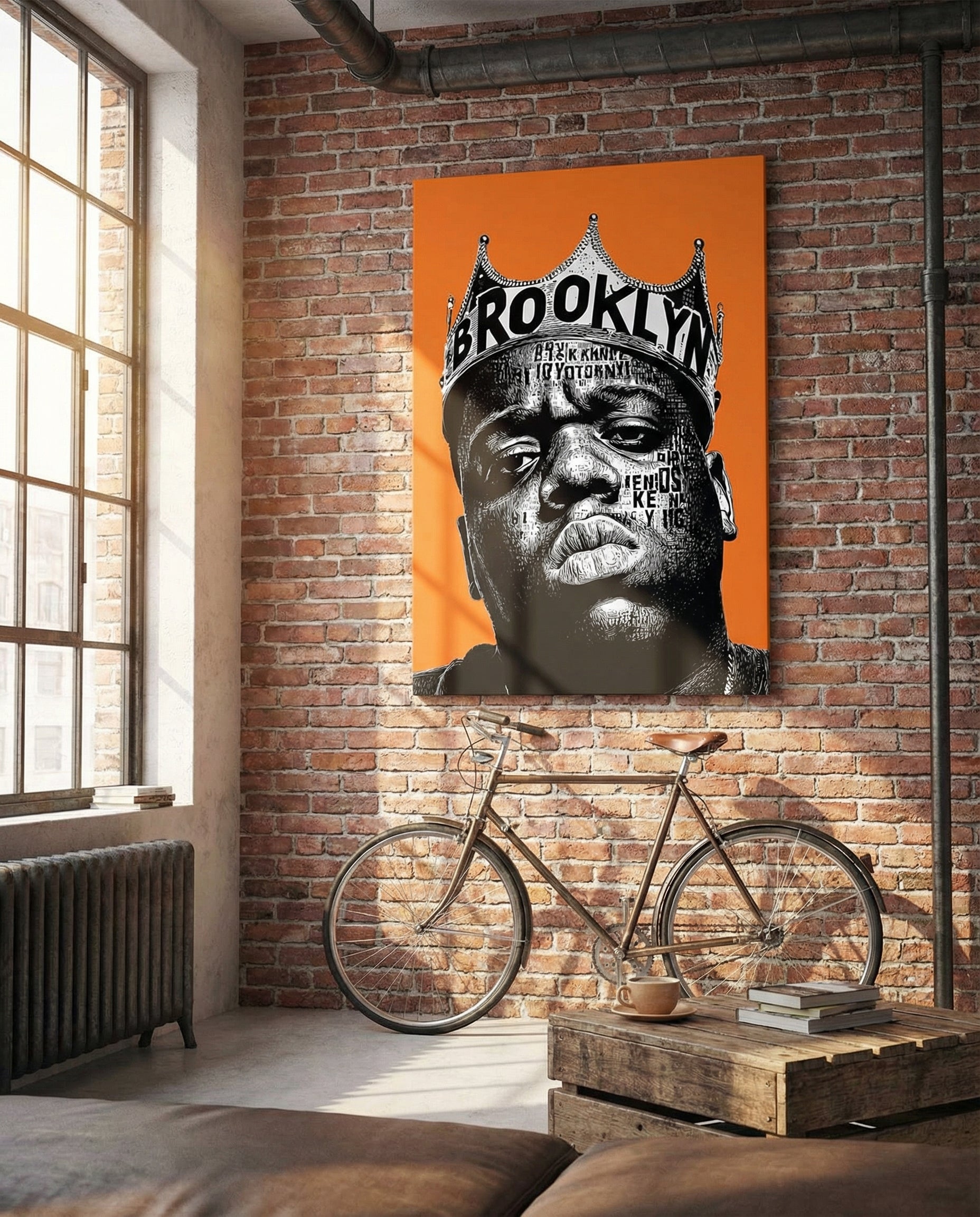 ✨Brooklyn Style✨ GENTLEMEN　ロゴアート Brooklyn Legend – Gallery Wrapped Canvas (Ready to Hang) – THE