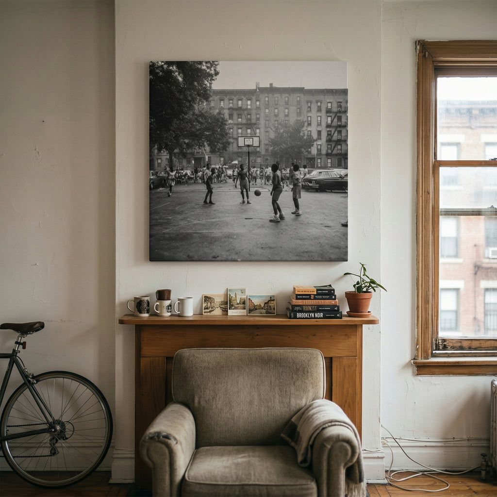 Playing Ball in Brooklyn - Gallery Wrapped Canvas (Ready to Hang)
