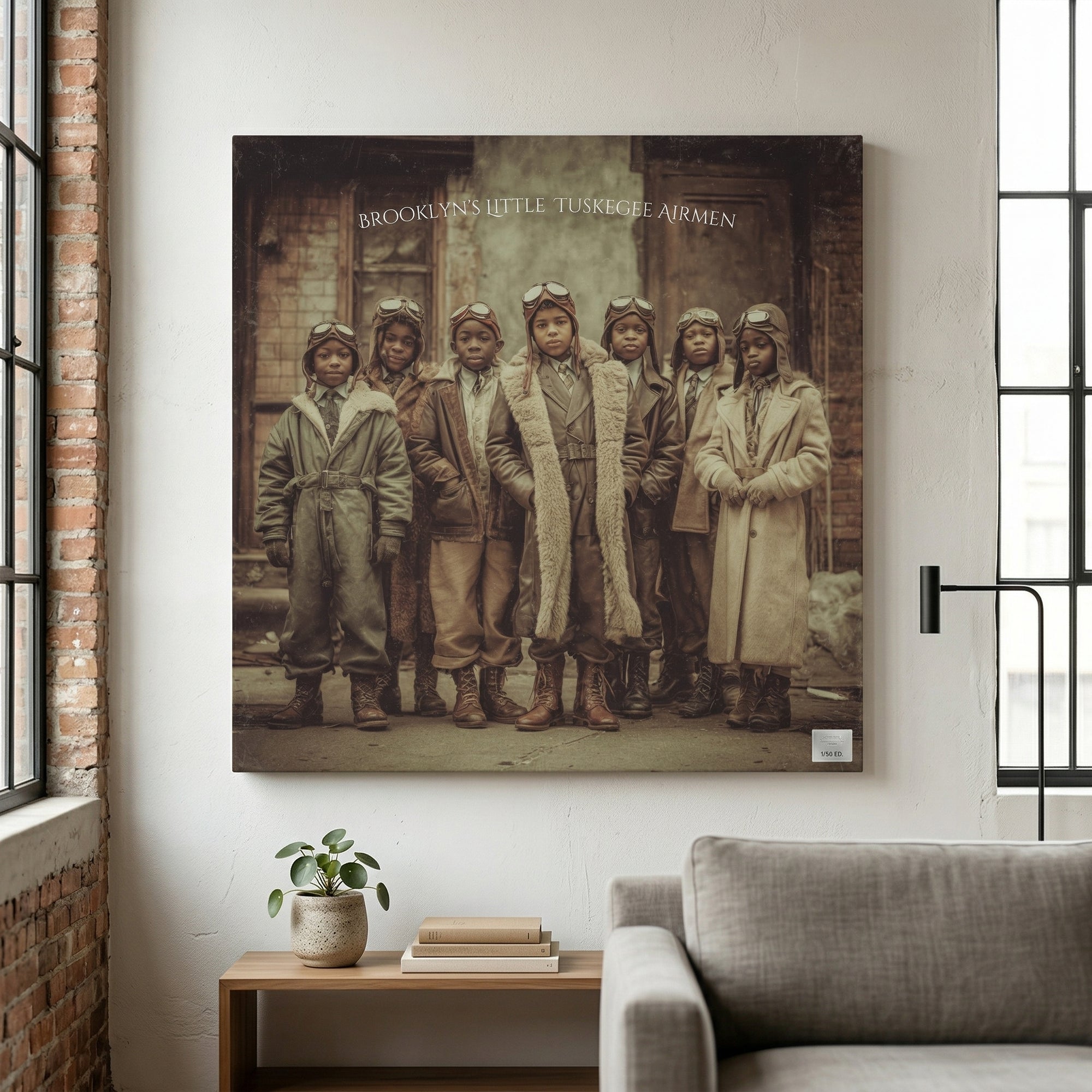 Brooklyn's Little Tuskegee Airmen -Gallery Wrapped Canvas (Ready to Hang)