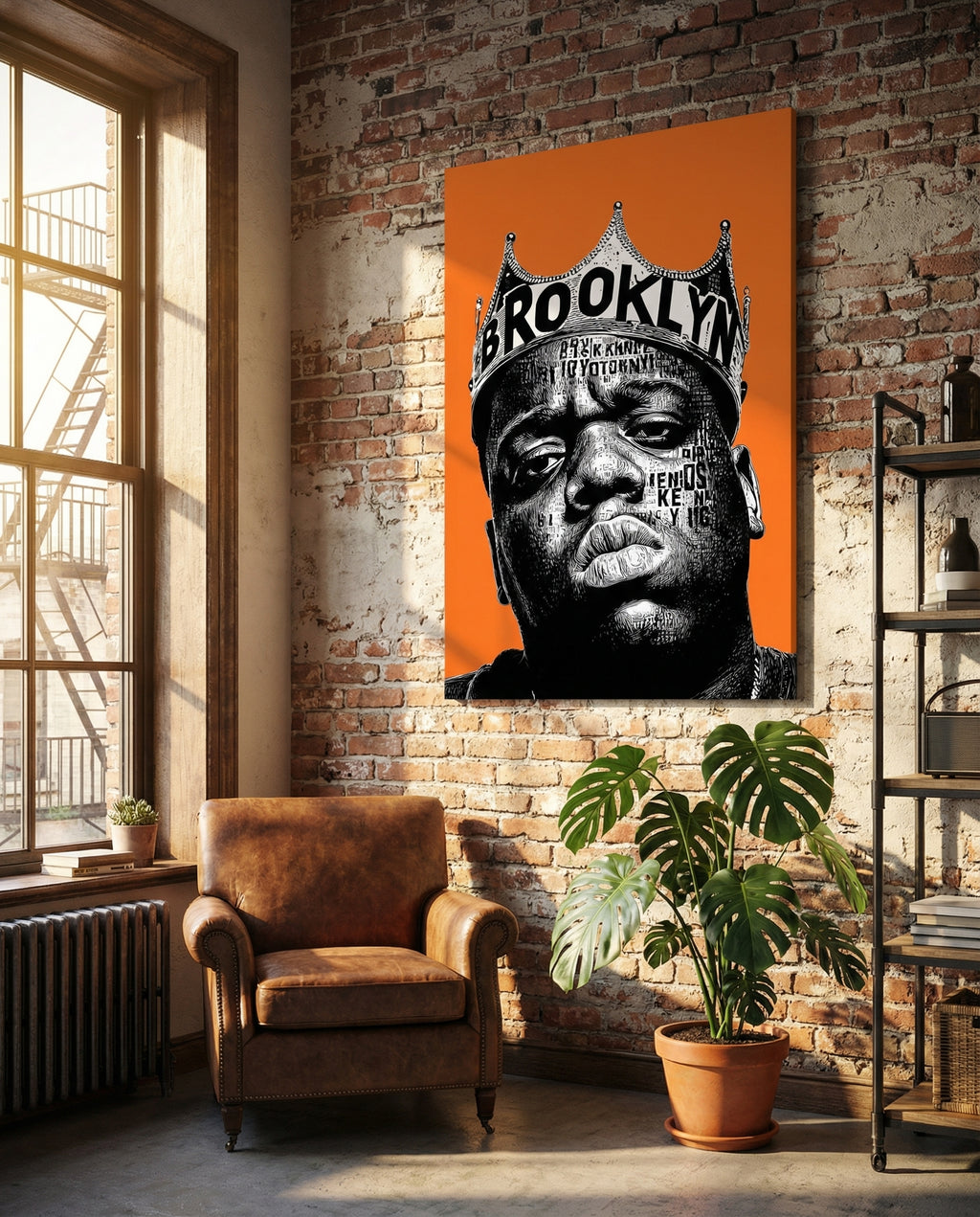 Brooklyn Legend - Gallery Wrapped Canvas Wall Art (Ready to Hang)- 24 x 36