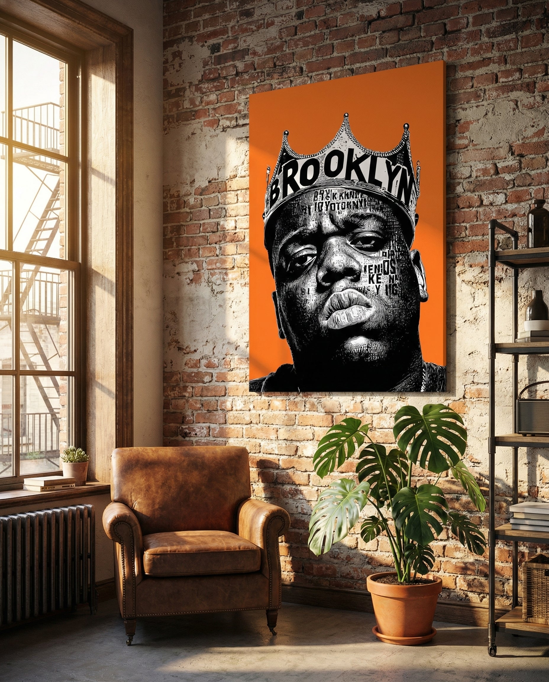 Brooklyn Legend - Gallery Wrapped Canvas Wall Art (Ready to Hang)- 24 x 36