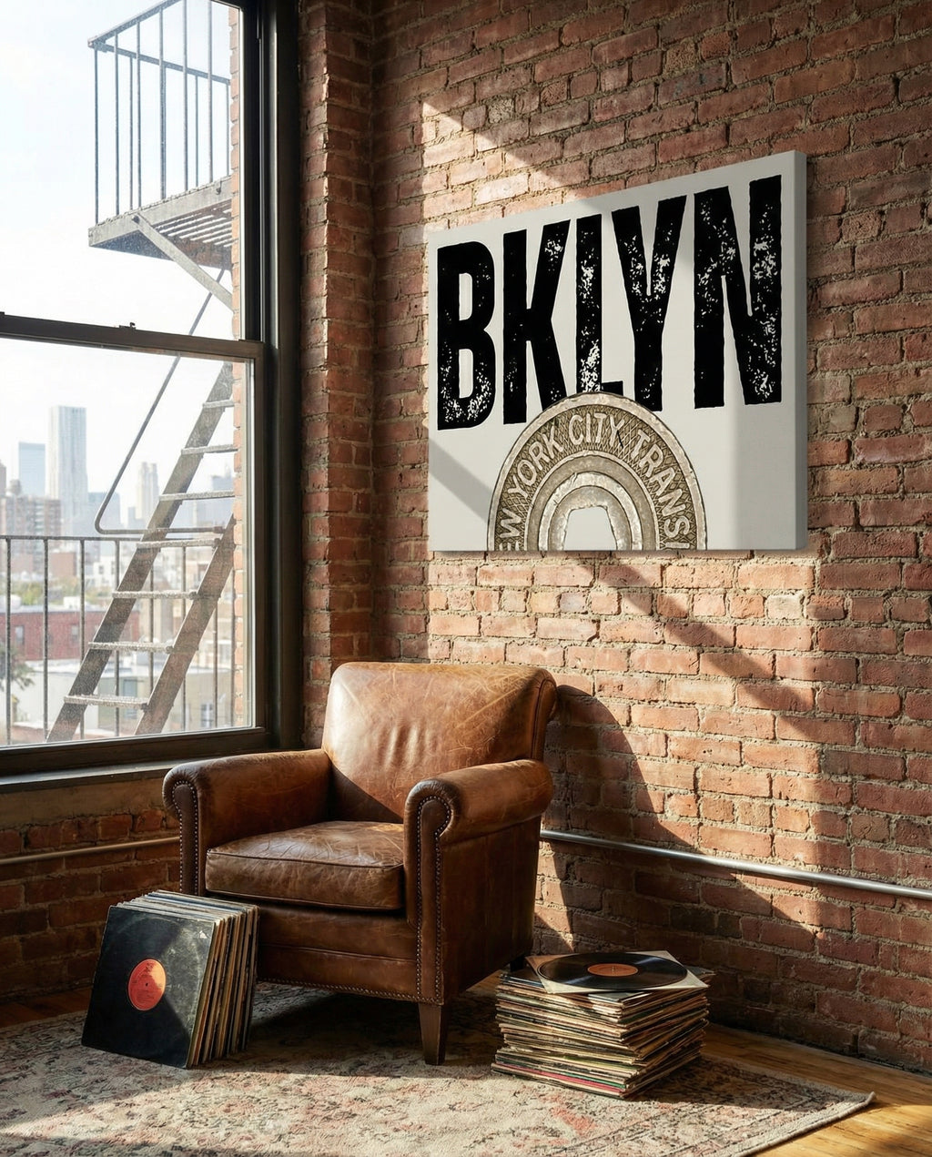 Vintage NYC Subway Token - Gallery Wrapped Canvas Wall Art (Ready to Hang) - 24 x 36