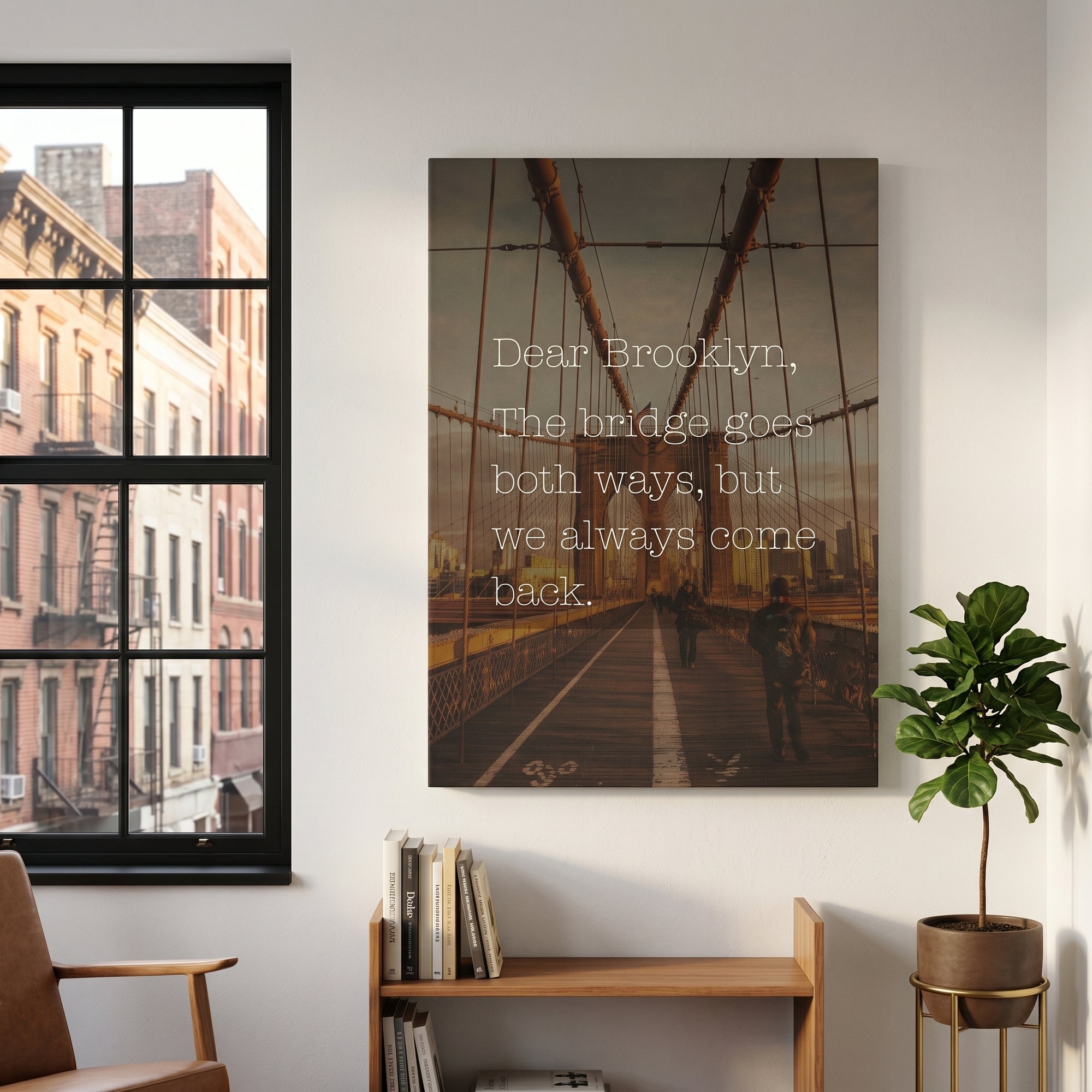 We Always Come Back to Brooklyn - Gallery Wrapped Canvas (Ready to Hang)