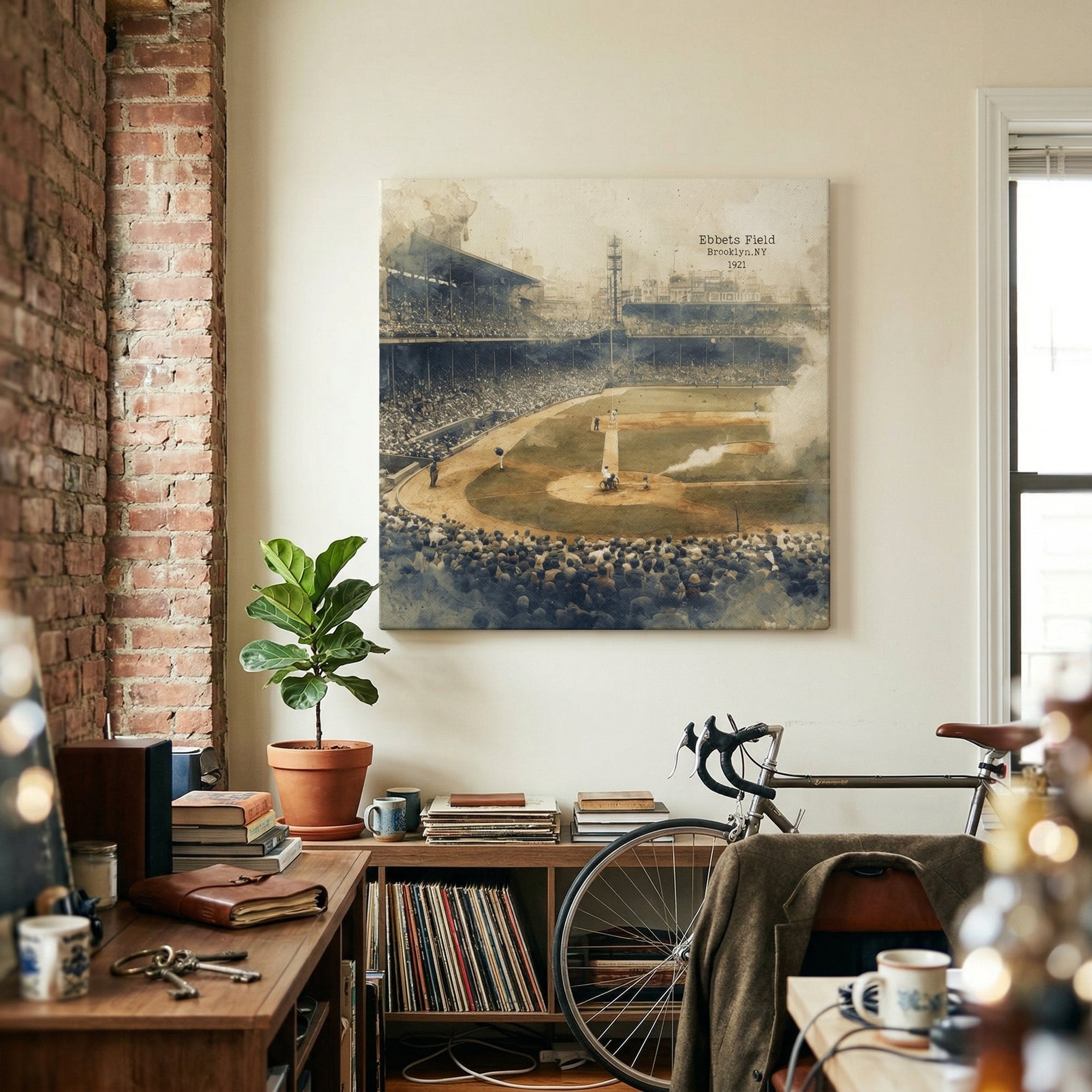 Ebbets Field 1921 - Gallery Wrapped Canvas (Ready to Hang)