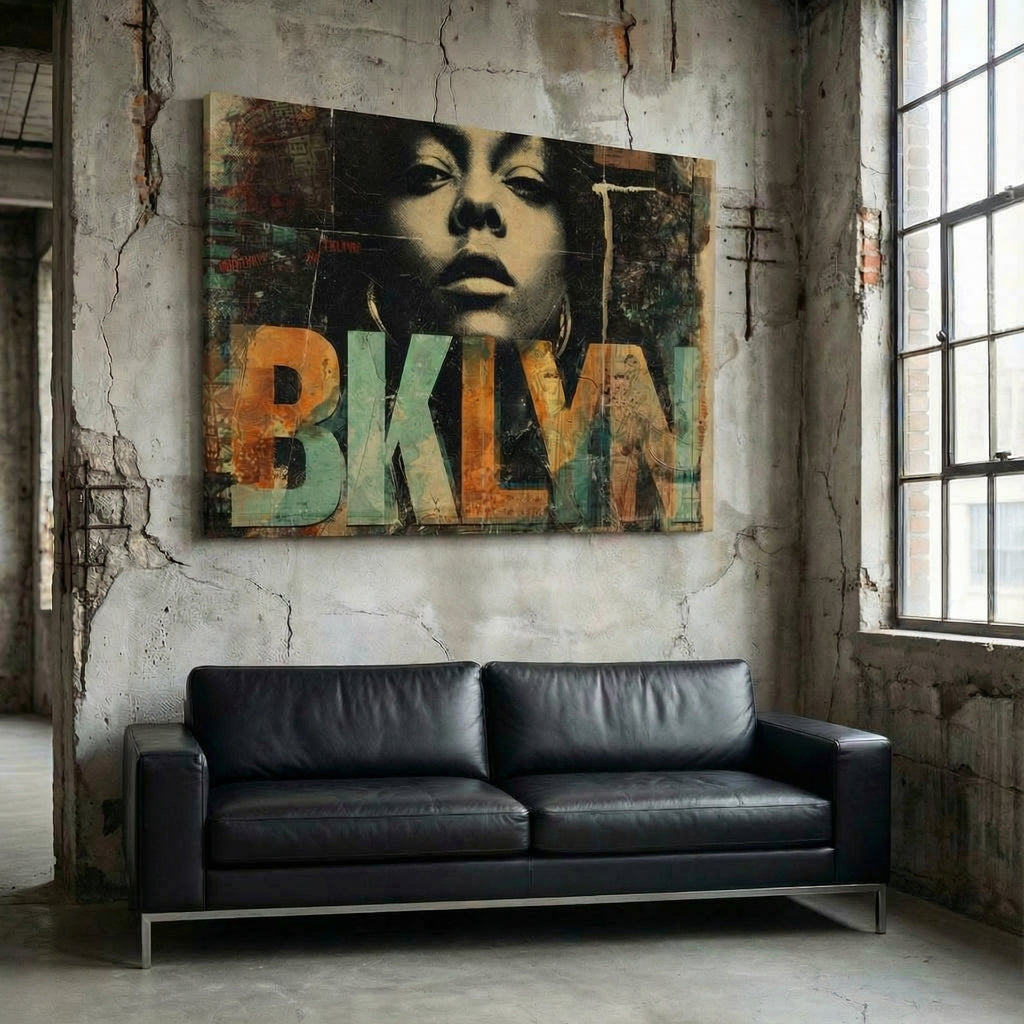 Brooklyn Soul Sista - Gallery Wrapped Canvas Wall Art (Ready to Hang)- 24 x 36