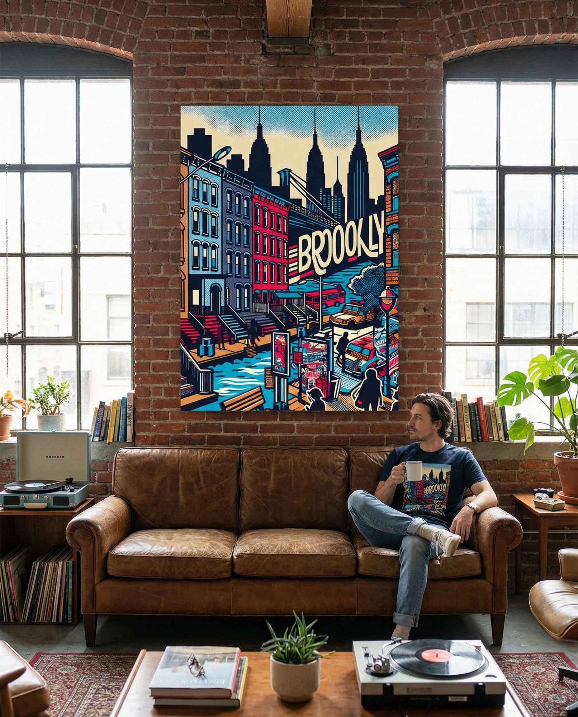 Brooklyn Pop - Gallery Wrapped Canvas Wall Art (Ready to Hang)- 24 x 36
