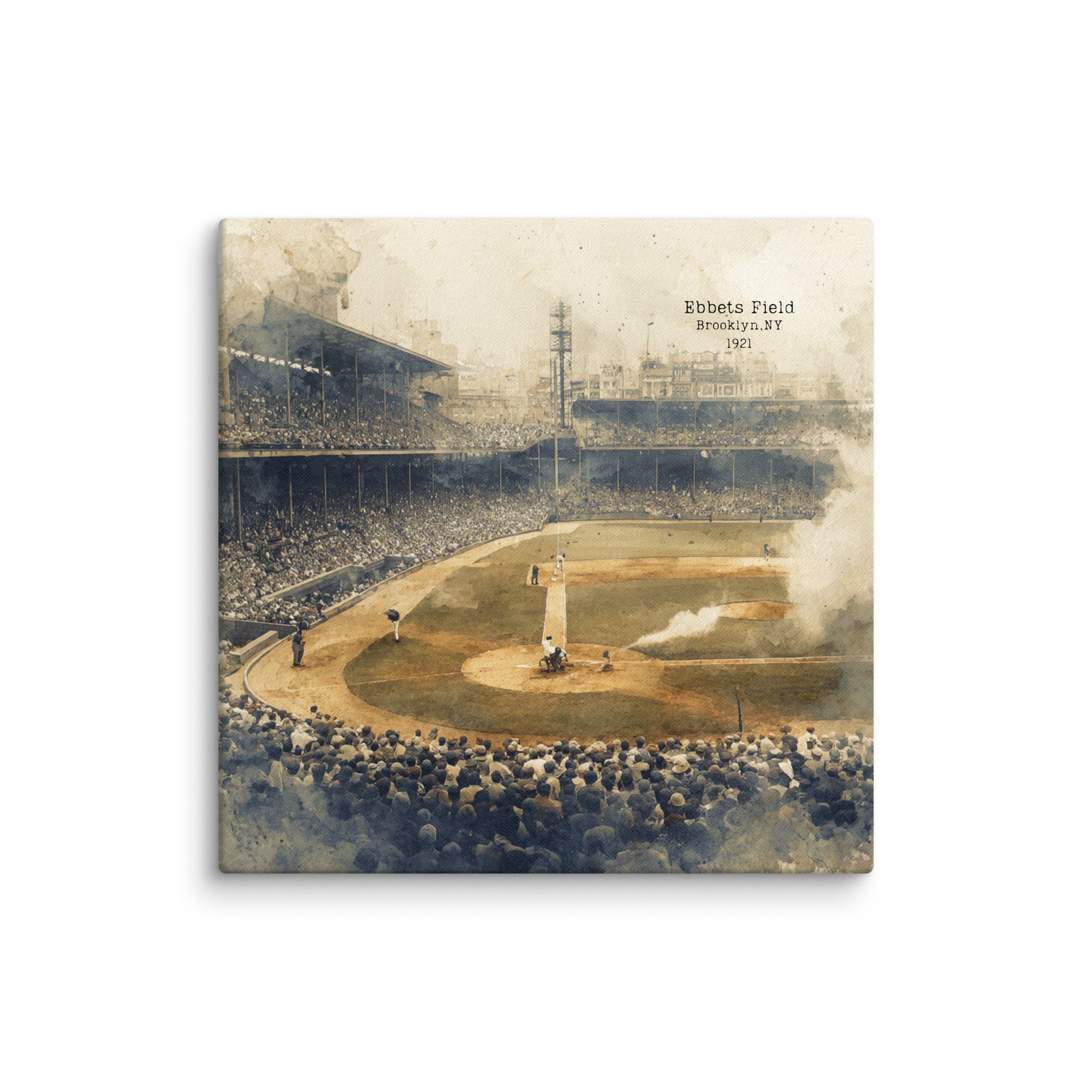 Ebbets Field 1921 - Gallery Wrapped Canvas (Ready to Hang)