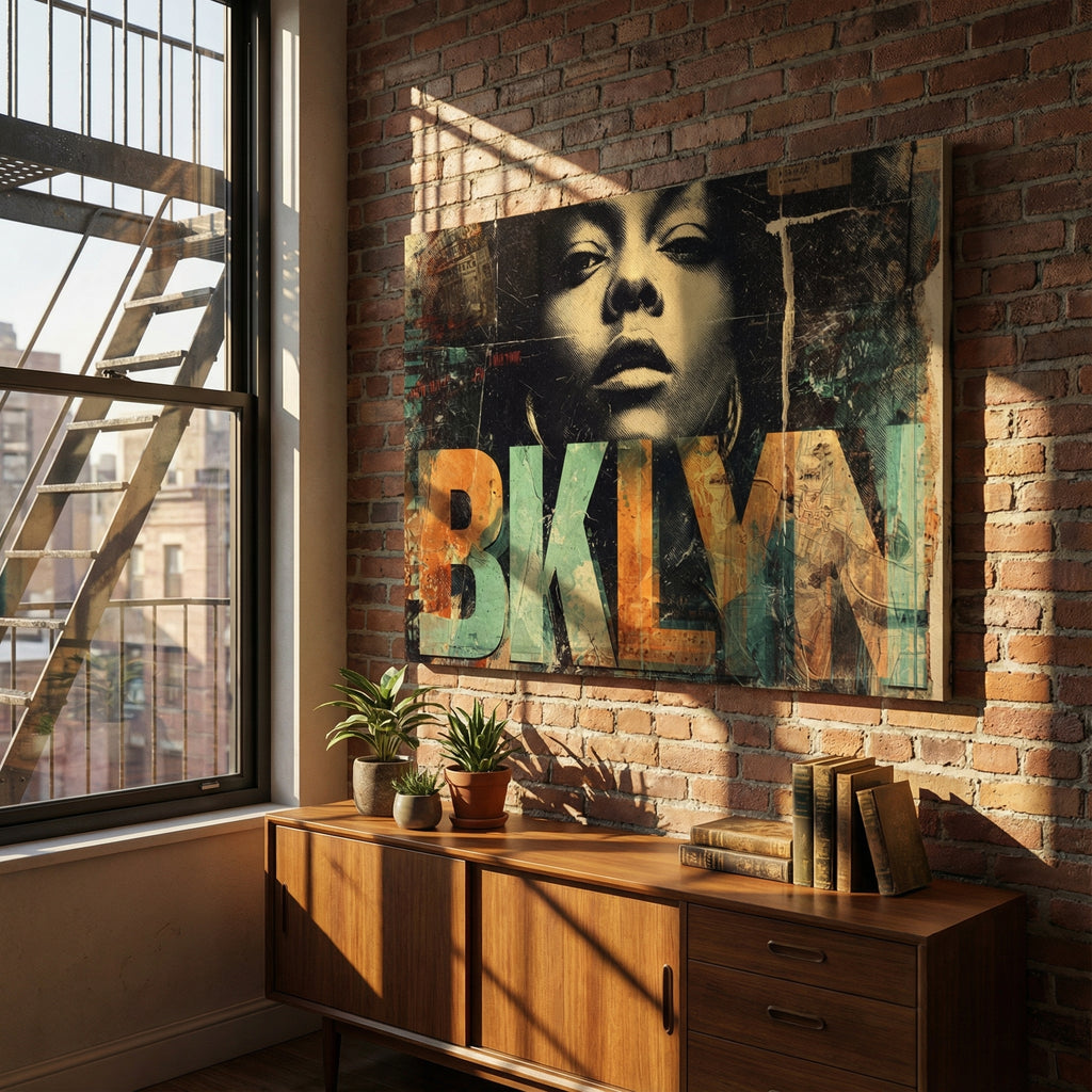 Brooklyn Soul Sista - Gallery Wrapped Canvas Wall Art (Ready to Hang)- 24 x 36