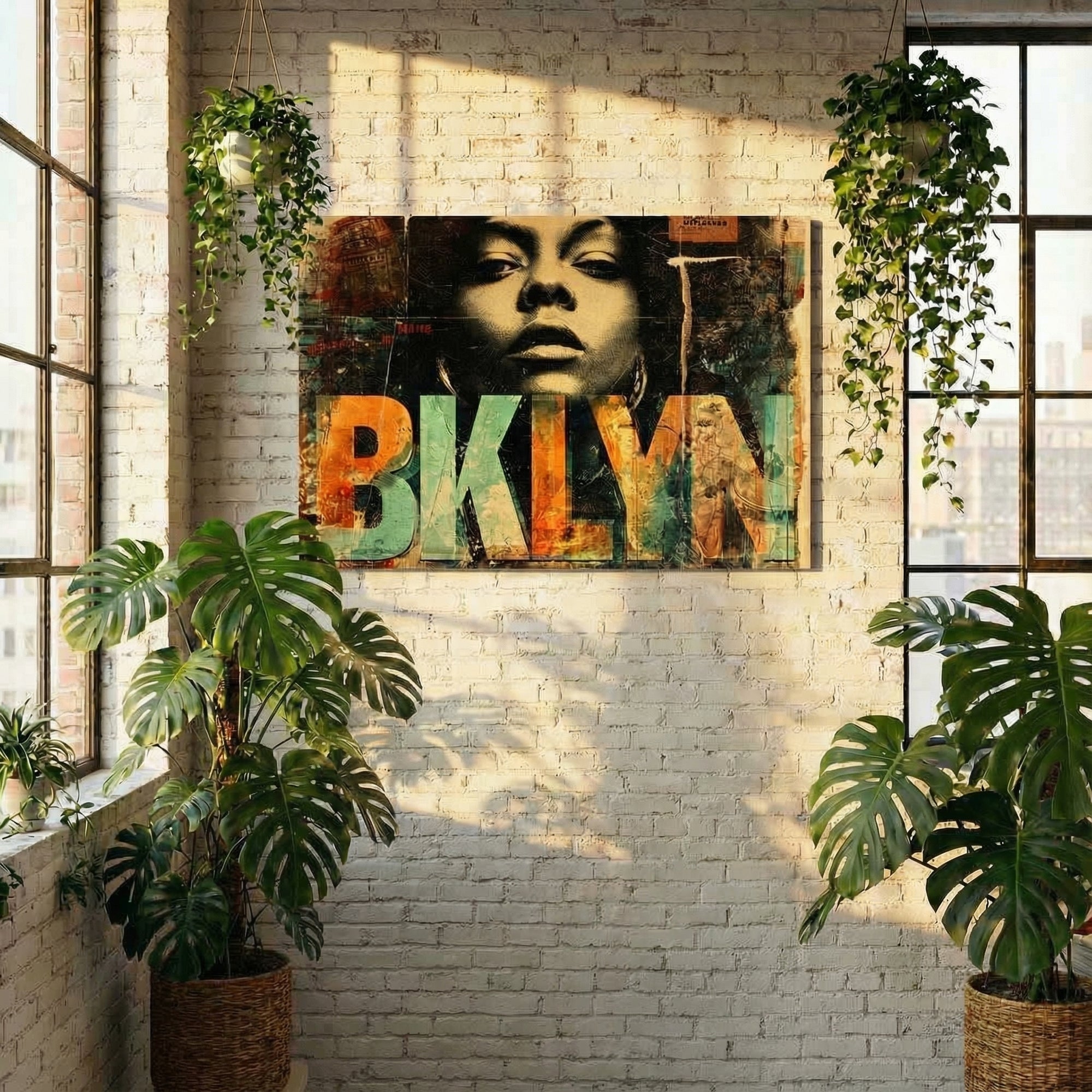 Brooklyn Soul Sista - Gallery Wrapped Canvas Wall Art (Ready to Hang)- 24 x 36